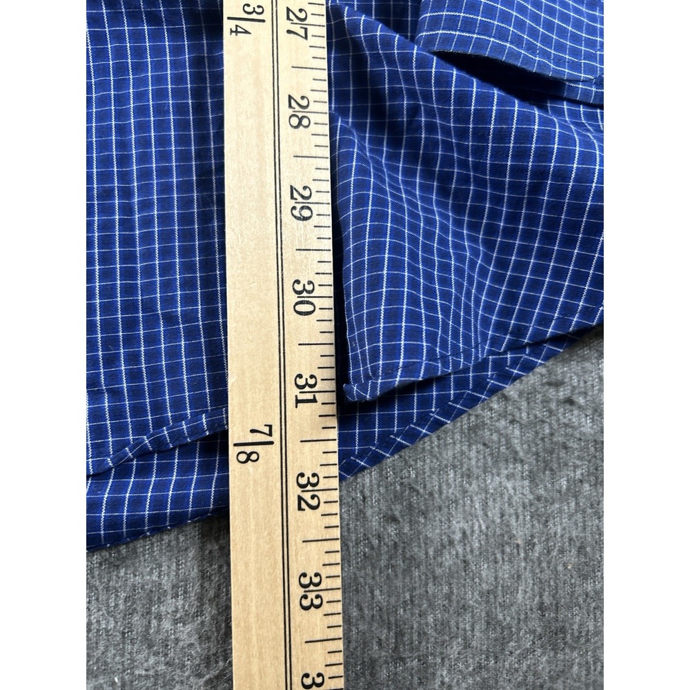 Brooks Brothers 346 Shirt Mens XL Blue Check Button Down Long Sleeve Casual - Picture 5 of 8